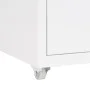 White metal mobile filing cabinet 28x41x69 cm by vidaXL, Filing cabinets - Ref: Foro24-335916, Price: 103,06 €, Discount: %