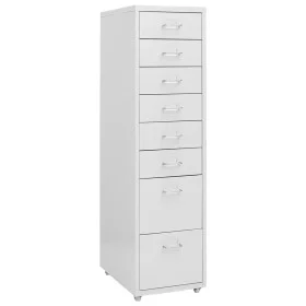 Gray metal mobile filing cabinet 28x41x109 cm by vidaXL, Filing cabinets - Ref: Foro24-335921, Price: 160,26 €, Discount: %