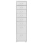 Grauer mobiler Aktenschrank aus Metall, 28 x 41 x 109 cm von vidaXL, Aktenschränke - Ref: Foro24-335921, Preis: 151,88 €, Rab...
