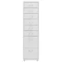 Gray metal mobile filing cabinet 28x41x109 cm by vidaXL, Filing cabinets - Ref: Foro24-335921, Price: 160,26 €, Discount: %