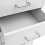 Grauer mobiler Aktenschrank aus Metall, 28 x 41 x 109 cm von vidaXL, Aktenschränke - Ref: Foro24-335921, Preis: 151,88 €, Rab...