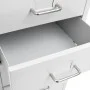 Gray metal mobile filing cabinet 28x41x109 cm by vidaXL, Filing cabinets - Ref: Foro24-335921, Price: 160,26 €, Discount: %