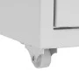 Gray metal mobile filing cabinet 28x41x109 cm by vidaXL, Filing cabinets - Ref: Foro24-335921, Price: 160,26 €, Discount: %