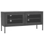 Anthracite gray steel TV cabinet 105x35x50 cm by vidaXL, TV Furniture - Ref: Foro24-336240, Price: 134,09 €, Discount: %