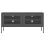 Anthracite gray steel TV cabinet 105x35x50 cm by vidaXL, TV Furniture - Ref: Foro24-336240, Price: 134,09 €, Discount: %