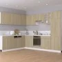 Corner hanging wardrobe made of engineered oak wood 57x57x60 cm by vidaXL, Kitchen cabinets - Ref: Foro24-806393, Price: 82,8...