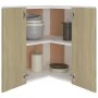 Eckhängeschrank aus Eichenholz 57x57x60 cm von vidaXL, Küchenschränke - Ref: Foro24-806393, Preis: 81,47 €, Rabatt: %