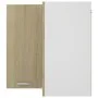 Corner hanging wardrobe made of engineered oak wood 57x57x60 cm by vidaXL, Kitchen cabinets - Ref: Foro24-806393, Price: 82,8...