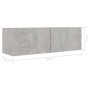 TV-Wohnzimmermöbel-Set, 8-teilig, Betongrau, Holzwerkstoff von vidaXL, TV-Möbel - Ref: Foro24-3079112, Preis: 269,21 €, Rabat...