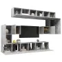 Living room furniture set 10 pieces concrete gray engineered wood by vidaXL, TV Furniture - Ref: Foro24-3079144, Price: 268,6...