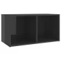 Wandmontierte Wohnzimmermöbel, 2-teilig, glänzend graues Holzwerkstoff von vidaXL, TV-Möbel - Ref: Foro24-3079906, Preis: 64,...
