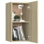 TV-Wände 4 Stück Spanplatte Sonoma-Eiche von vidaXL, TV-Möbel - Ref: Foro24-3078957, Preis: 132,91 €, Rabatt: %