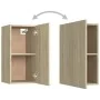 TV-Wände 4 Stück Spanplatte Sonoma-Eiche von vidaXL, TV-Möbel - Ref: Foro24-3078957, Preis: 132,91 €, Rabatt: %