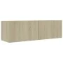 Muebles de pared de TV 8 pzas aglomerado color roble Sonoma de vidaXL, Muebles TV - Ref: Foro24-3079007, Precio: 272,47 €, De...