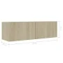 Muebles de pared de TV 8 pzas aglomerado color roble Sonoma de vidaXL, Muebles TV - Ref: Foro24-3079007, Precio: 272,47 €, De...