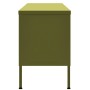 Olivgrüner TV-Schrank 105x35x50 cm aus Stahl von vidaXL, TV-Möbel - Ref: Foro24-336234, Preis: 132,18 €, Rabatt: %