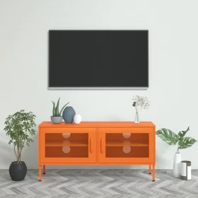 Orange steel TV cabinet 105x35x50 cm by vidaXL, TV Furniture - Ref: Foro24-336237, Price: 159,66 €, Discount: %