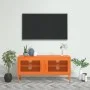 Orangefarbener TV-Schrank aus Stahl, 105 x 35 x 50 cm von vidaXL, TV-Möbel - Ref: Foro24-336237, Preis: 151,54 €, Rabatt: %
