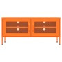 Orangefarbener TV-Schrank aus Stahl, 105 x 35 x 50 cm von vidaXL, TV-Möbel - Ref: Foro24-336237, Preis: 153,83 €, Rabatt: %