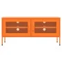 Orangefarbener TV-Schrank aus Stahl, 105 x 35 x 50 cm von vidaXL, TV-Möbel - Ref: Foro24-336237, Preis: 151,54 €, Rabatt: %