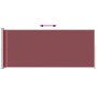 Toldo lateral retráctil para patio rojo 220x500 cm