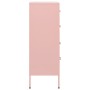 Armario de cajones de acero rosa 80x35x101,5 cm de vidaXL, Cajoneras - Ref: Foro24-336202, Precio: 178,86 €, Descuento: %