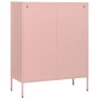 Armario de cajones de acero rosa 80x35x101,5 cm de vidaXL, Cajoneras - Ref: Foro24-336202, Precio: 178,86 €, Descuento: %