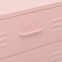 Armario de cajones de acero rosa 80x35x101,5 cm de vidaXL, Cajoneras - Ref: Foro24-336202, Precio: 178,86 €, Descuento: %
