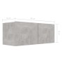 Set muebles de salón TV 8 pzas madera ingeniería gris hormigón de vidaXL, Muebles TV - Ref: Foro24-3079111, Precio: 231,13 €,...