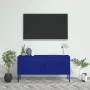 TV stand in navy blue steel, 105x35x50 cm by vidaXL, TV Furniture - Ref: Foro24-336226, Price: 164,22 €, Discount: %