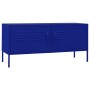 Mueble para TV de acero azul marino 105x35x50 cm de vidaXL, Muebles TV - Ref: Foro24-336226, Precio: 167,50 €, Descuento: %
