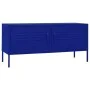TV stand in navy blue steel, 105x35x50 cm by vidaXL, TV Furniture - Ref: Foro24-336226, Price: 164,22 €, Discount: %