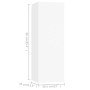 4-teiliges TV-Wohnzimmermöbelset aus weißem Holzwerkstoff von vidaXL, TV-Möbel - Ref: Foro24-3078678, Preis: 164,51 €, Rabatt: %
