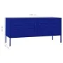 TV stand in navy blue steel, 105x35x50 cm by vidaXL, TV Furniture - Ref: Foro24-336226, Price: 164,22 €, Discount: %