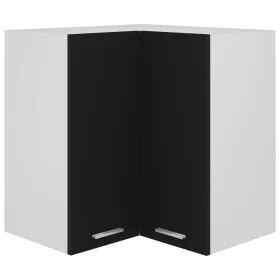 Eckschrank aus Holzwerkstoff schwarz 57x57x60 cm von vidaXL, Küchenschränke - Ref: Foro24-806391, Preis: 73,29 €, Rabatt: %