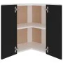 Eckschrank aus Holzwerkstoff schwarz 57x57x60 cm von vidaXL, Küchenschränke - Ref: Foro24-806391, Preis: 73,29 €, Rabatt: %
