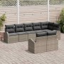 Conjunto de sofá de jardín 8 pcs 289 x 124 x 85 cm Poliratán