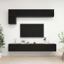 5-teiliges TV-Wohnzimmermöbelset aus schwarzem Holzwerkstoff von vidaXL, TV-Möbel - Ref: Foro24-3078799, Preis: 252,51 €, Rab...