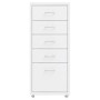 Armario archivador móvil metal blanco 28x41x69 cm de vidaXL, Armarios archivadores - Ref: Foro24-335913, Precio: 76,33 €, Des...