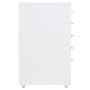 Mobiler Aktenschrank aus weißem Metall, 28 x 41 x 69 cm von vidaXL, Aktenschränke - Ref: Foro24-335913, Preis: 81,00 €, Rabat...