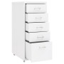 Mobiler Aktenschrank aus weißem Metall, 28 x 41 x 69 cm von vidaXL, Aktenschränke - Ref: Foro24-335913, Preis: 81,00 €, Rabat...