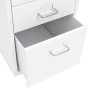 Mobiler Aktenschrank aus weißem Metall, 28 x 41 x 69 cm von vidaXL, Aktenschränke - Ref: Foro24-335913, Preis: 81,00 €, Rabat...