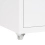 Mobiler Aktenschrank aus weißem Metall, 28 x 41 x 69 cm von vidaXL, Aktenschränke - Ref: Foro24-335913, Preis: 81,00 €, Rabat...