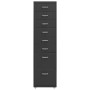 Anthrazitfarbener mobiler Aktenschrank aus Metall, 28 x 41 x 109 cm von vidaXL, Aktenschränke - Ref: Foro24-335923, Preis: 13...