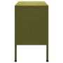 Olivgrüner TV-Schrank aus Stahl, 105 x 35 x 50 cm von vidaXL, TV-Möbel - Ref: Foro24-336225, Preis: 134,90 €, Rabatt: %