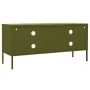 Olivgrüner TV-Schrank aus Stahl, 105 x 35 x 50 cm von vidaXL, TV-Möbel - Ref: Foro24-336225, Preis: 148,13 €, Rabatt: %