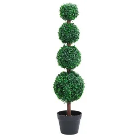 Ball-shaped artificial boxwood plant with green pot 90 cm by vidaXL, artificial flora - Ref: Foro24-336512, Price: 63,77 €, D...