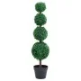 Ball-shaped artificial boxwood plant with green pot 90 cm by vidaXL, artificial flora - Ref: Foro24-336512, Price: 63,77 €, D...