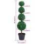 Kugelförmige künstliche Buchsbaumpflanze mit grünem Topf 90 cm von vidaXL, Künstliche Flora - Ref: Foro24-336512, Preis: 60,9...