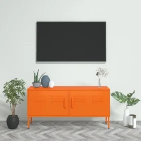 Orangefarbener TV-Schrank aus Stahl, 105 x 35 x 50 cm von vidaXL, TV-Möbel - Ref: Foro24-336228, Preis: 196,96 €, Rabatt: %